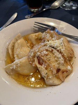 Homemade pierogi