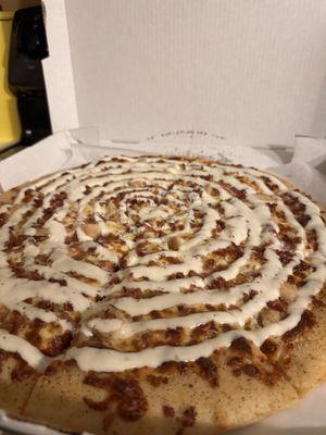 Chicken bacon ranch pizza