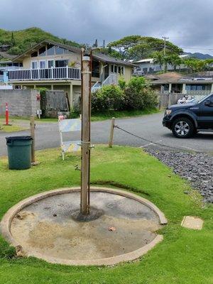 Outdoor shower - in the residential area