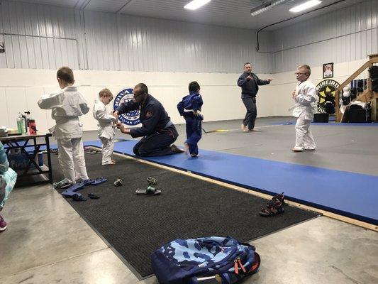 My son at BJJ training last week.