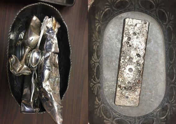 Silver Bar From the Scrap by Talfel Refinery