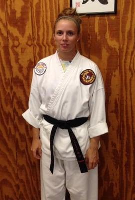 Sensei Lynna Durain is a 2nd  degree black belt. She assists and runs the Little Ninja Program.