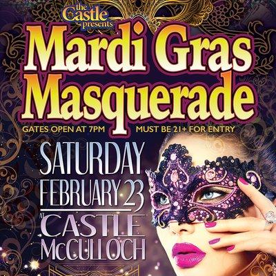 Join us Saturday Feb 23rd for the 2019 Mardi Gras Masquerade!