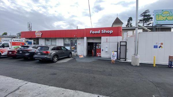 Gas station entrance