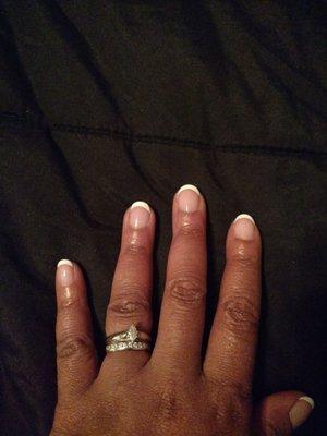 Each experience has met my satisfaction. Gel manicure with French tip, no overlay/acrylic. Ask for Lisa!