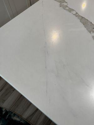 Pieced and cracked countertops