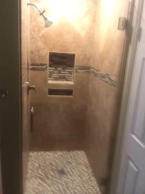 Downstairs shower after