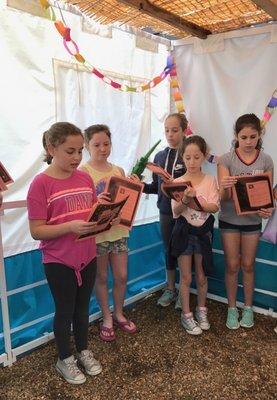 Prayers in the sukkah