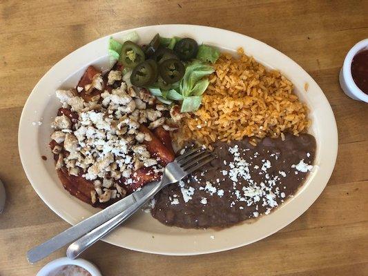 Grilled Chicken Enchiladas