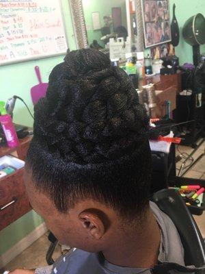 Natural Hair updo