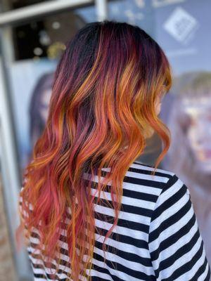 vivid balayage