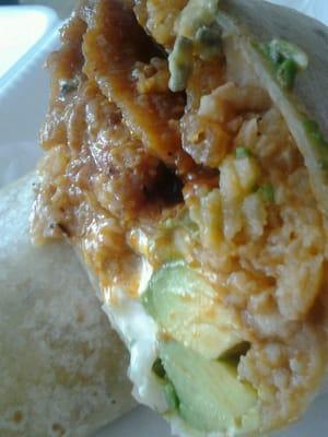 Chicharon rojo burrito