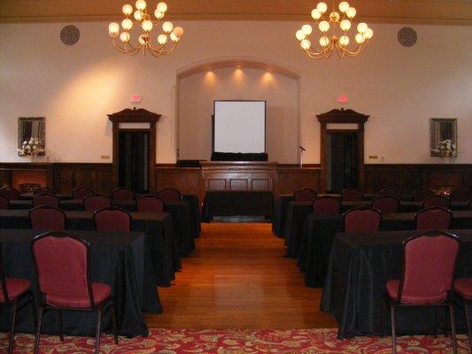 Superior Court Ballroom classroom setup