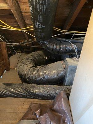 Removing old ductwork