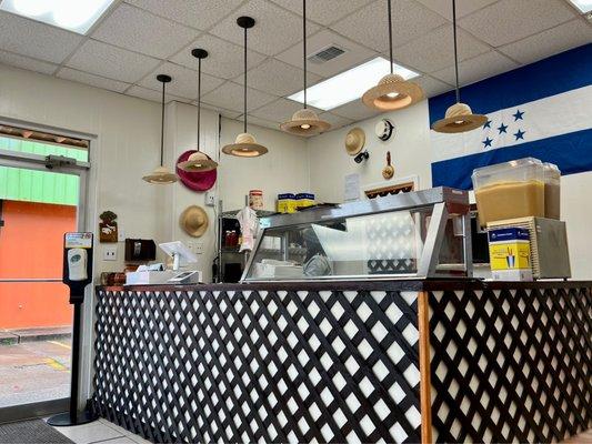 The counter area! Love the lights...