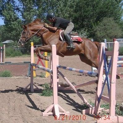 Jumping instruction by Jose Luis Perez Soto, former Mexican olympic team member