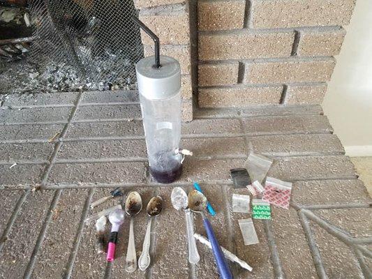 Typical Meth Use Paraphernalia