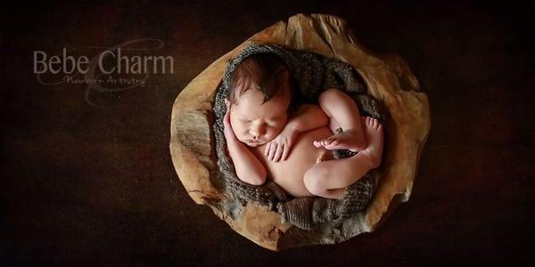 Award Winning Bebe Charm studios specializes in the art of capturing newborn and maternity images.