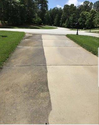 Refresh your driveway, just a power wash away.