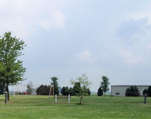 soccer fields to the east