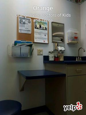 Sick kids exam room