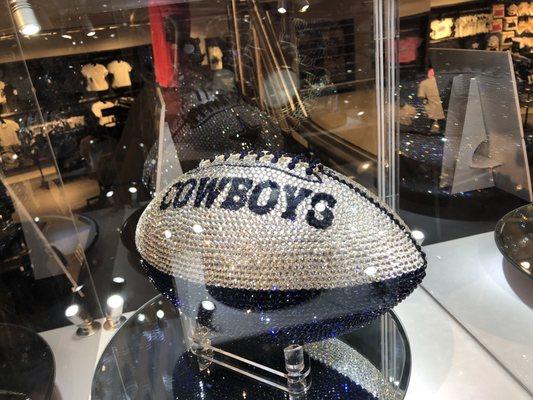 Swarovski crystals encrusted football