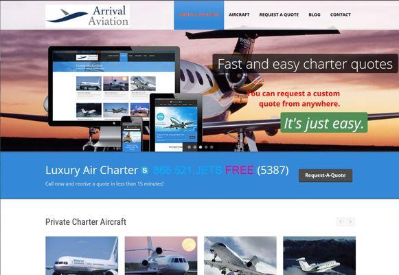 Jet Charter Websites