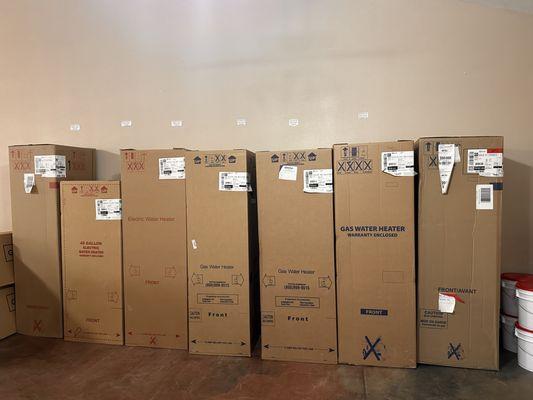 A.O. Smith Water Heaters- Electric, Gas, & Propane in stock.