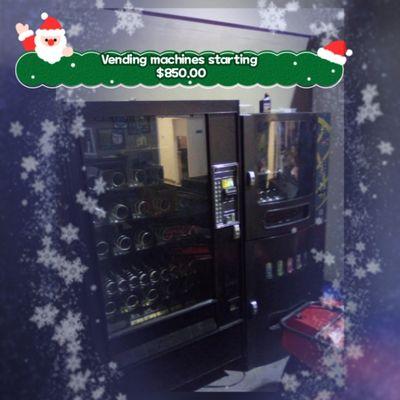 Vending machines starting at 850.00