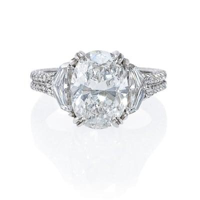 GIA certified diamond engagement rings