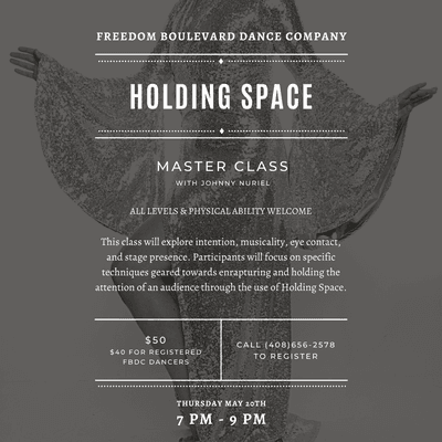 Holding Space Master Class Thursday May 20, 2021