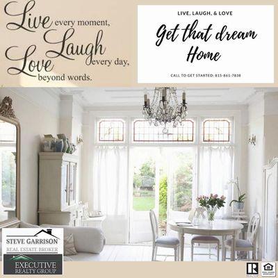 Buy you new dream home to create the long lasting memories.  Live Laugh Love