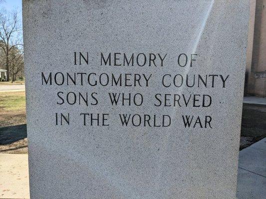 Montgomery County War Memorial, Troy