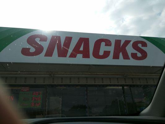 Well, I'll be darned. It IS named Snacks. I was parked on the side last time and didn't see the giant sign. Lol!