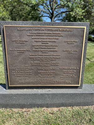 Maryland Vietnam Veterans Memorial