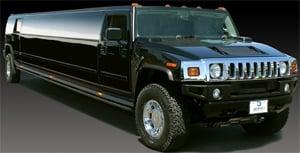 Hummer Stretch limo, capable of seating 20 people.