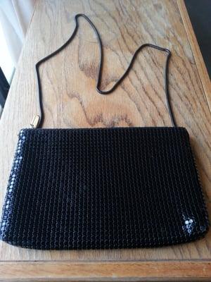 Classy Vintage Black Chain Mail Purse