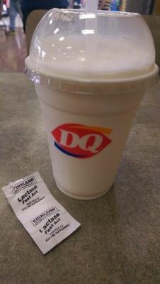 First DQ shake in long time. Have lactase, can cope. Oh so. good