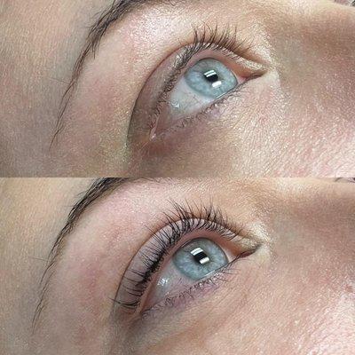 Lash lift and tint