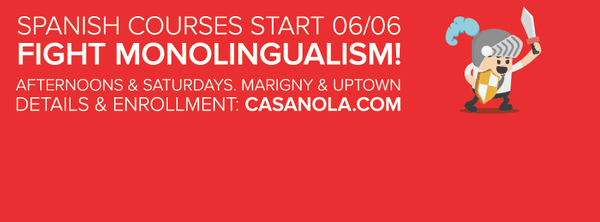 Spanish classes in Marigny and Uptown.  Go to casanola.com for details.