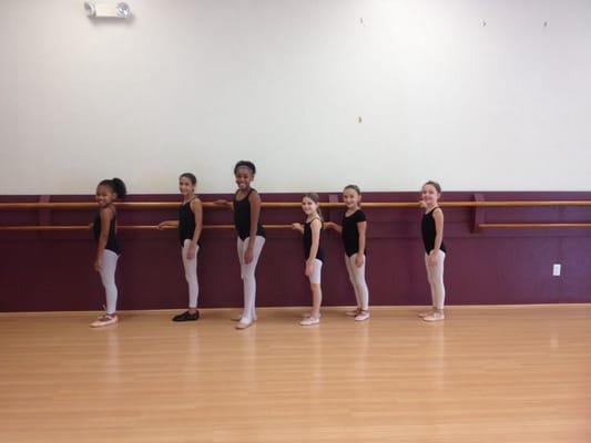 My 8 year old in ballet at expressions dance academy.