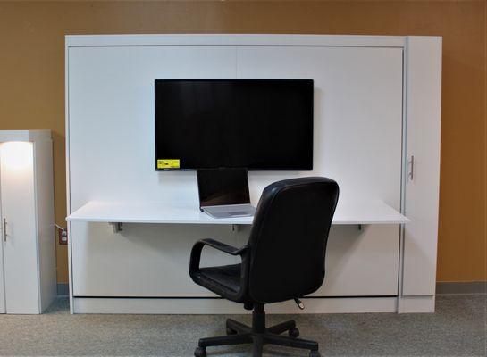 Murphy bed with TV and Desk