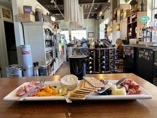 Absolutely the best charcuterie boards around... oh and perfect selections or wine or craft beer.