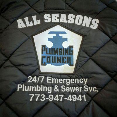 Here is an amazing embroidery job for our fellow all seasons plumbing friends