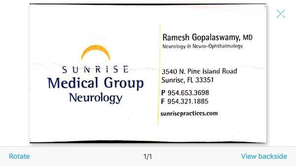 Ramesh Gopalaswamy, MD - First Choice Neurology