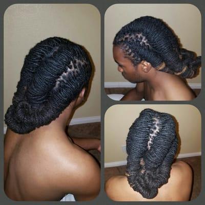 Locs maintained and updo..