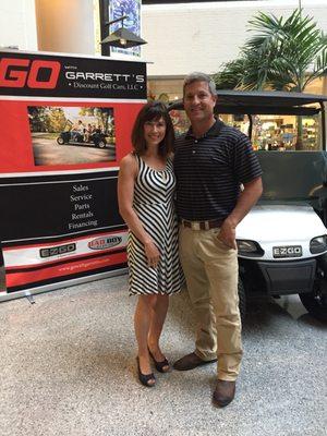 Hal and Tara Ann Garrett at Greenville Children's Hospital Radiothon, August 2016