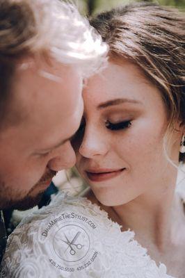 Lashes and hair! Wedding you'll never forget