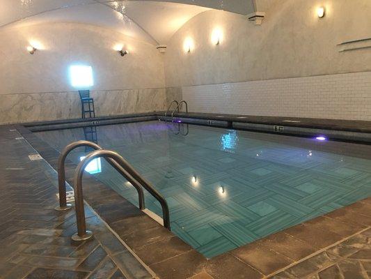 Heated indoor swimming pool