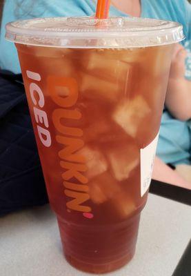 Iced Tea at Dunkin Portage Service Area